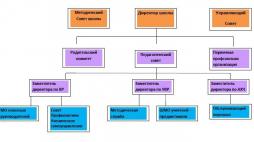Структура управления МКОУ "Олинская СОШ"
